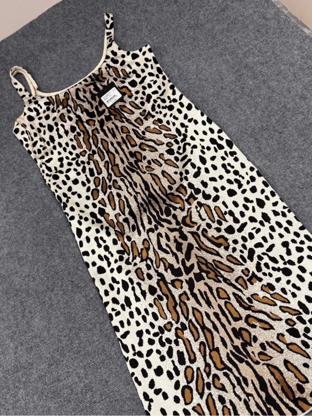 St. John Margay print dress Size 12 NWT